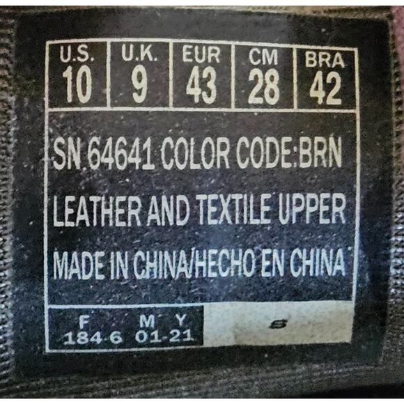 Men's Size 10 - Skechers Brown Leather Outdoor - Fisherman Sandal Shoes - Picture 11 of 11